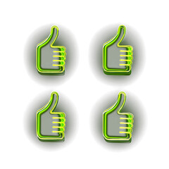 Cute Neon Light Icons: Playful and Vibrant Designs for a Charming Digital Experience
