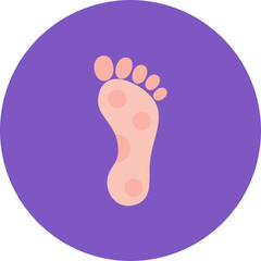 Reflexology icon vector image. Can be used for Spa.