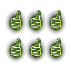 Cute Neon Light Icons: Playful and Vibrant Designs for a Charming Digital Experience