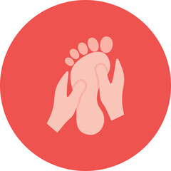 Foot Massage icon vector image. Can be used for Spa.