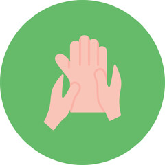 Hand Massage icon vector image. Can be used for Spa.