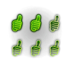 Cute Neon Light Icons: Playful and Vibrant Designs for a Charming Digital Experience