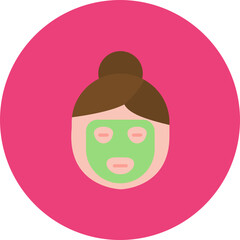 Facial Mask icon vector image. Can be used for Spa.