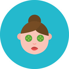 Spa Eye Treatment icon vector image. Can be used for Spa.