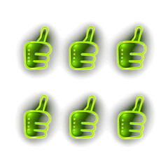 Cute Neon Light Icons: Playful and Vibrant Designs for a Charming Digital Experience