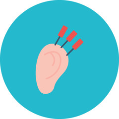 Ear Therapy icon vector image. Can be used for Spa.