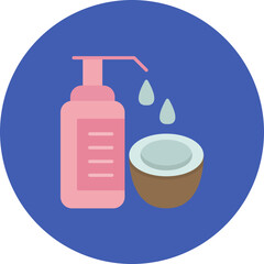 Coconut Oil icon vector image. Can be used for Spa.