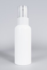 Spray Bottle mockup template with white background 