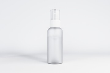 Spray Bottle mockup template with white background 