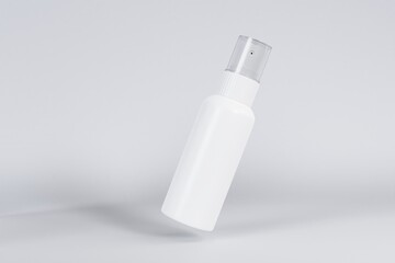 Spray Bottle mockup template with white background 