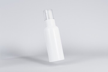 Spray Bottle mockup template with white background 