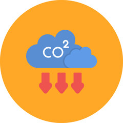 Carbondioxide icon vector image. Can be used for Pollution.