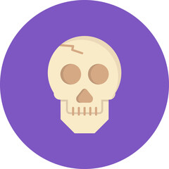 Skull icon vector image. Can be used for Pollution.