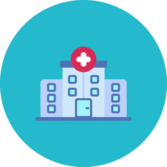 Clinic icon vector image. Can be used for Donations.