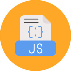 Javascript File icon vector image. Can be used for Computer Programming.