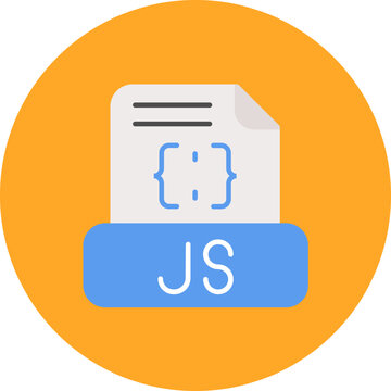 Javascript File icon vector image. Can be used for Computer Programming.