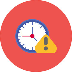 Time Alert icon vector image. Can be used for Time and Date.