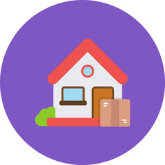 Door Delivery icon vector image. Can be used for Food Delivery.