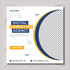 digital marketing social media post design vector template.