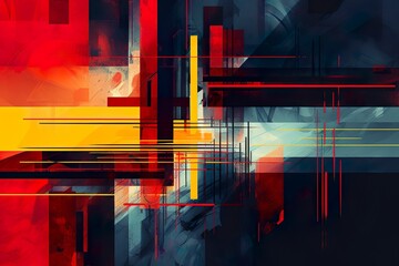 abstract multi colored digital background made with AI 
