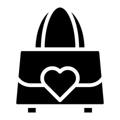 woman bag glyph 