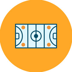 Hockey Field icon vector image. Can be used for Olympics.