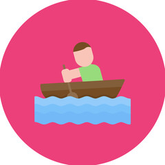 Rowing icon vector image. Can be used for Olympics.