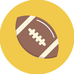 American Football icon vector image. Can be used for Olympics.