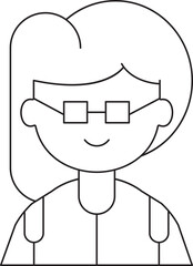 Girl Student Avatar