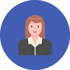 Fototapeta na wymiar Business Woman icon vector image. Can be used for Housekeeping.