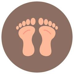 Footprint icon vector image. Can be used for Crime and Law.