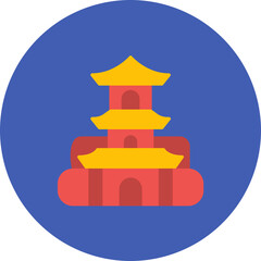 Stupa icon vector image. Can be used for Ancient Civilization.