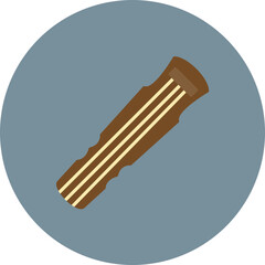 Guqin icon vector image. Can be used for Ancient Civilization.