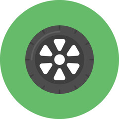 Fototapeta premium Wheel icon vector image. Can be used for Ancient Civilization.