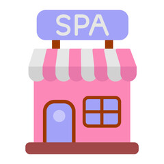 Spa Center icon vector image. Can be used for Shops and Stores.