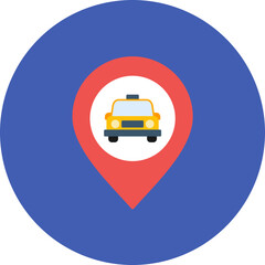 Car Location icon vector image. Can be used for Map and Navigation.