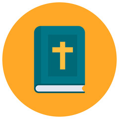 Obraz premium Bible icon vector image. Can be used for Crime and Law.