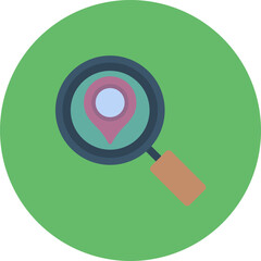 Scanning Location icon vector image. Can be used for Map and Navigation.