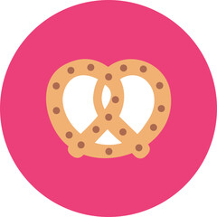 Pretzel icon vector image. Can be used for World Cuisine.