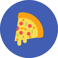 Pizza icon vector image. Can be used for World Cuisine.