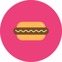 Hot Dog icon vector image. Can be used for World Cuisine.