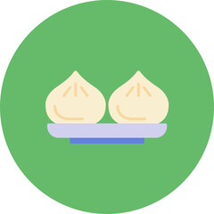 Dumplings icon vector image. Can be used for World Cuisine.