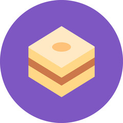 Baklava icon vector image. Can be used for World Cuisine.