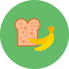 Banana Bread icon vector image. Can be used for World Cuisine.