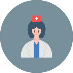 Nurse icon vector image. Can be used for Medicine I.