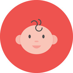 Newborn icon vector image. Can be used for Medicine I.