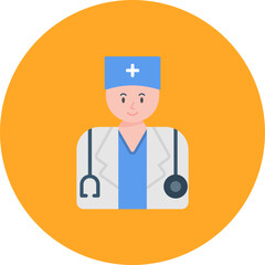 Male Doctor icon vector image. Can be used for Medicine.