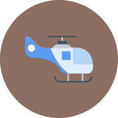 Helicopter icon vector image. Can be used for Medicine.
