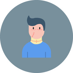 Facial Plastic Surgery icon vector image. Can be used for Medicine.