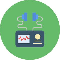 Defibrillator icon vector image. Can be used for Medicine.